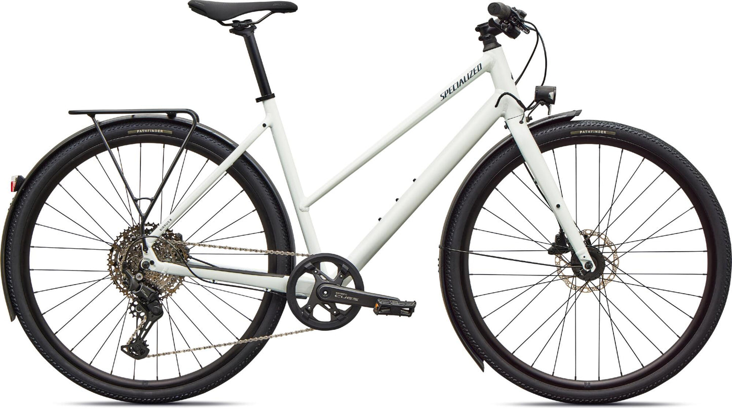 Specialized SIRRUS X 3.0 EQ Trapez STEP THROUGH WHITE SILVER/DEEP MARINE