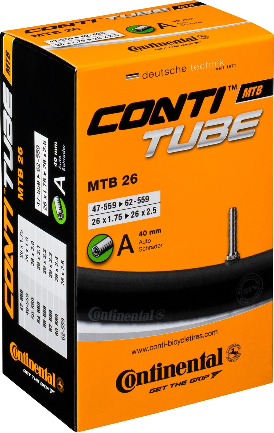 Continental MTB Tubes