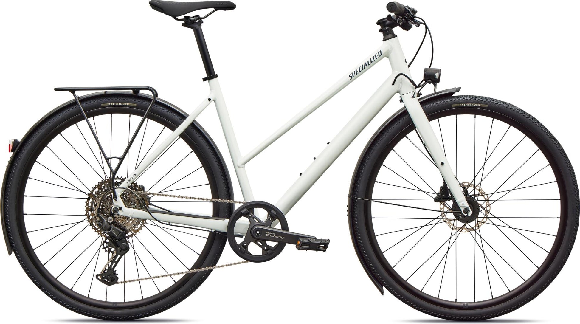 Specialized SIRRUS X 3.0 EQ Trapez STEP THROUGH WHITE SILVER/DEEP MARINE